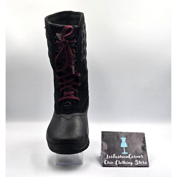 The North Face Women's Black Purple Thermoball Utility Winter Boots Sz 8.5 3012 - Picture 14 of 15